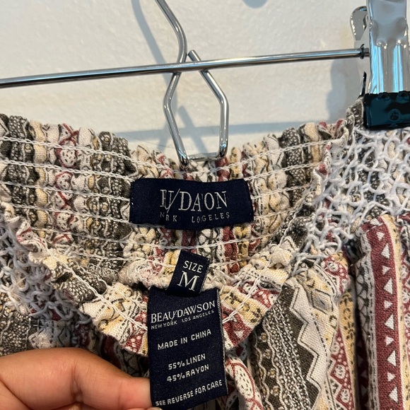 Beau Dawson Boho Linen Beach Pants Size. Medium - Picture 4 of 7